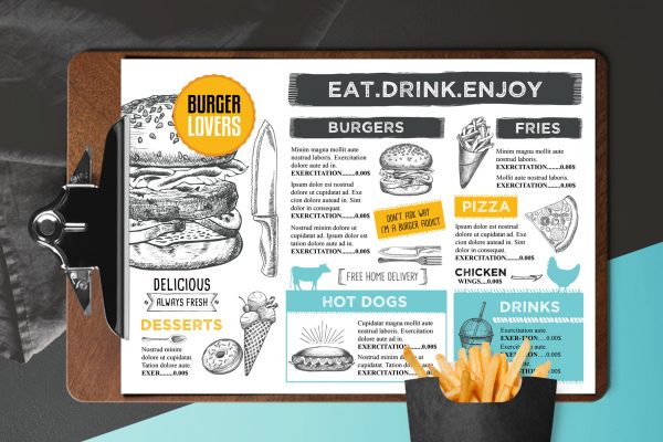 burger-food-menu-template-restaurant-vintage-card
