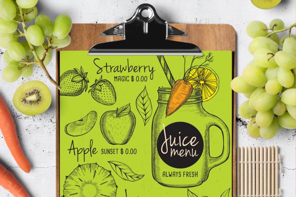 juice-beverage-menu-template-restaurant-design-drink-vegan-smoothie
